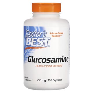 Doctor's Best, Sulfate de glucosamine, 750 mg, 180 capsules