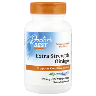 Doctor's Best, Extra Strength Ginkgo, 120 mg, 120 Bitkisel Kapsül.