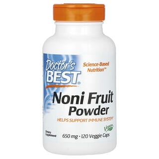 Doctor's Best, Poudre de fruit de nono, 1300 mg, 120 capsules végétariennes (650 mg par capsule)
