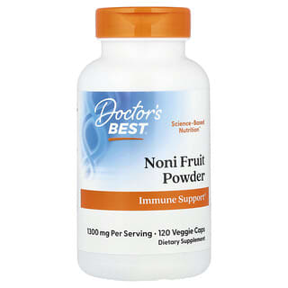 Doctor's Best, Fruto de noni en polvo, 1300 mg, 120 cápsulas vegetales (650 mg por cápsula)