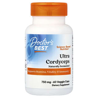 Doctor's Best, Ultra Cordyceps, 750 mg, 60 Veggie Caps