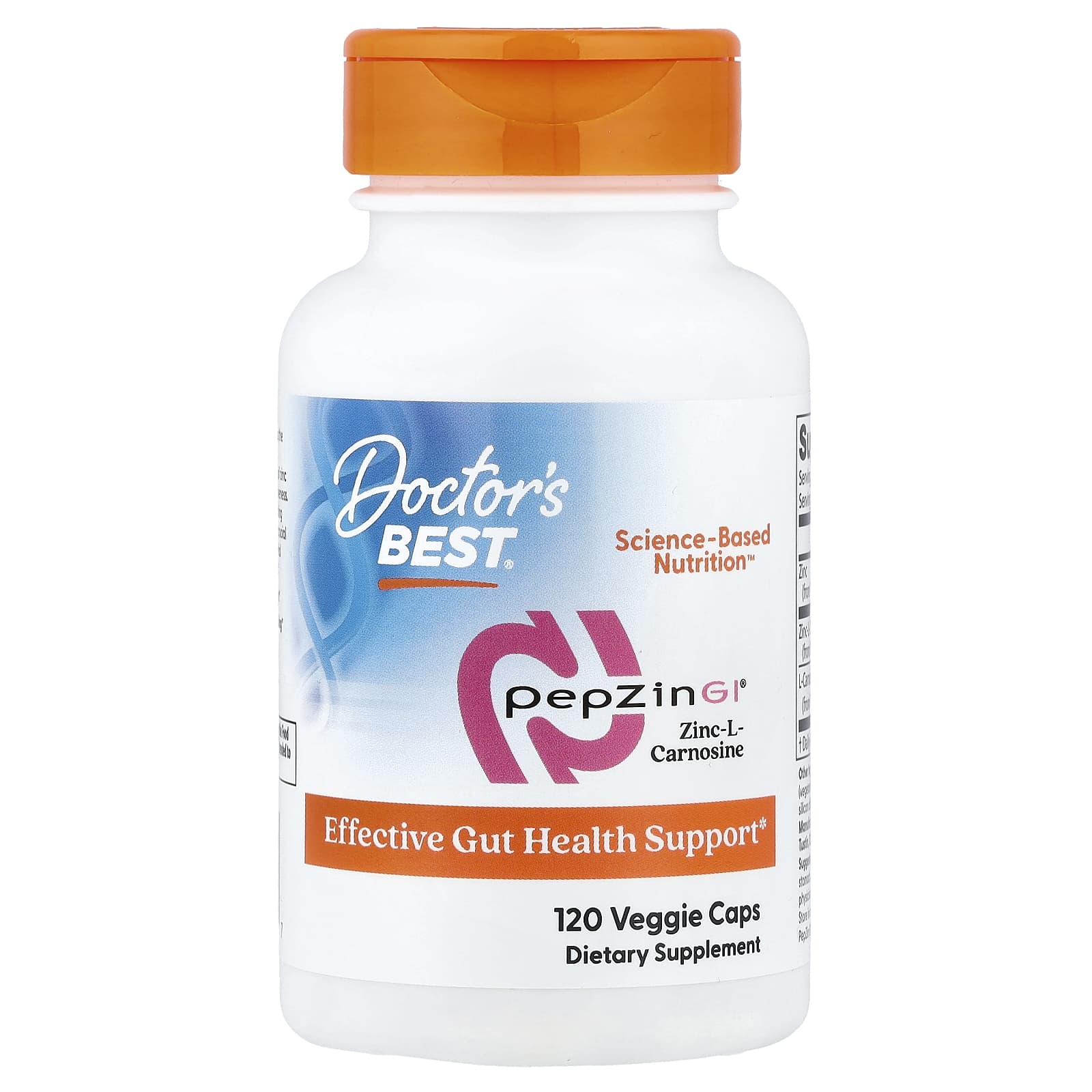 PepZin GI®, Complejo de L-carnosina de zinc, 120 cápsulas vegetales