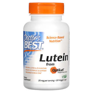 Doctor's Best, Lutein from OptiLut, 10 mg, 120 Veggie Caps