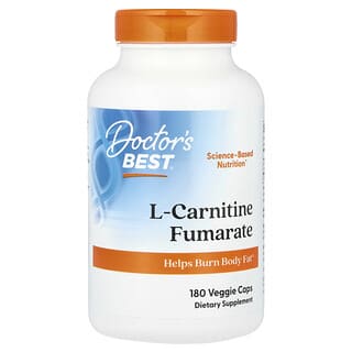 Doctor's Best, Fumarato de L-carnitina, 180 cápsulas vegetales