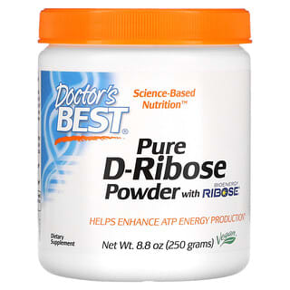 Doctor's Best, Pó D-Ribose Pura com Ribose BioEnergia, 250 g (8,8 oz)