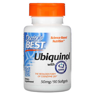 Doctor's Best, Ubiquinol con Kaneka, 50 mg, 90 cápsulas blandas