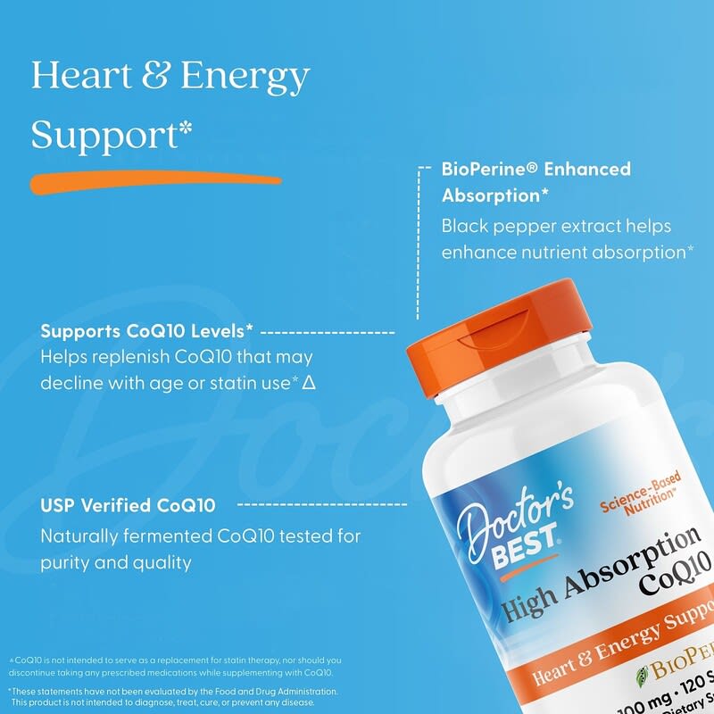 High Absorption CoQ10, 100 mg, 120 Softgels