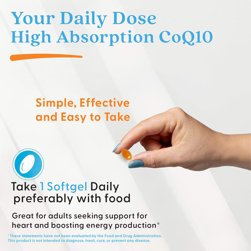 High Absorption CoQ10（コエンザイムQ10）、100mg、ソフトジェル120粒
