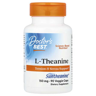 Doctor's Best, L-théanine avec Suntheanine, 150 mg, 90 capsules végétariennes