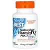 فيتامين ك2 MK-7 الطبيعي مع MenaQ7، ‏45 مكجم، 60 كبسولات نباتية