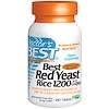 Красный ферментированный рис 1200 (Best Red Yeast Rice 1200), с CoQ10, 1200 мг, 180 таблеток