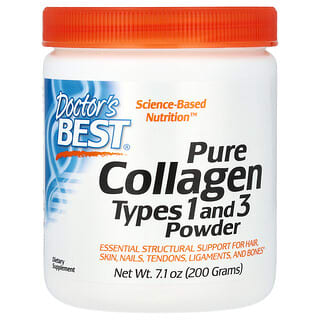 Doctor's Best, Pure Collagen Types 1 and 3 Powder, reines Kollagenpulver, Typ 1 und 3, 200 g (7,1 oz.)