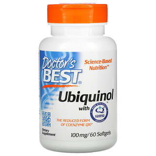 Doctor's Best, Ubiquinol with Kaneka, 100 mg, 60 Softgels