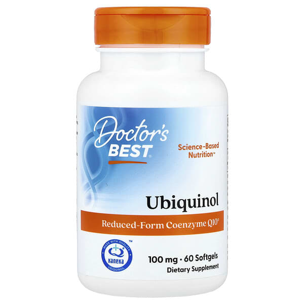 Doctor's Best Ubiquinol, 100 mg, 60 Softgels