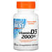 Doctor's Best, فيتامين D3، 2000 وحدة دولية، 180 كبسولة هلامية