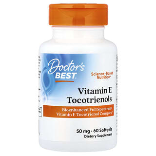 Doctor's Best, Tocotriénols, Vitamine E, 60 capsules à enveloppe molle