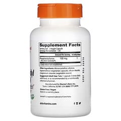 Doctor's Best, Fosfatidilserina con SerinAid, 100 mg, 120 cápsulas vegetales