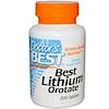 Best Lithium Orotate, 200 Tablets