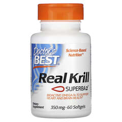 Doctor's Best, Real Krill, Echtes Krill, 350 mg, 60 Weichkapseln