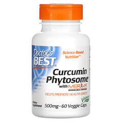 Doctor's Best, Phytosome de curcumine avec Meriva, 500 mg, 60 capsules végétariennes