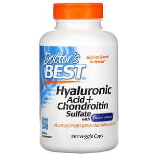 Doctor's Best, Hyaluronic Acid + Chondroitin Sulfate, 180 Veggie Caps