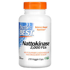 Doctor's Best, Nattokinase, 2000 UF, 270 capsules végétariennes