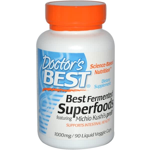 Doctor's Best‏, Best Fermented Superfoods, 1000 mg, 90 Liquid Veggie Caps (Discontinued Item)