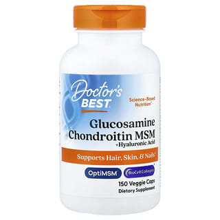 Doctor's Best, Glucosamine Chondroitin MSM + Hyaluronic Acid , 150 Veggie Caps