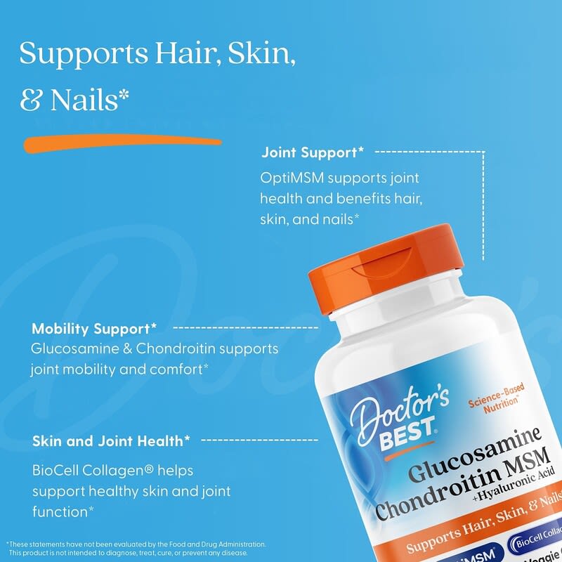 Glucosamine Chondroitin MSM + Hyaluronic Acid , 150 Veggie Caps