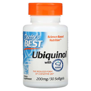 Doctor's Best, Ubiquinol with Kaneka, 200 mg, 30 Softgels