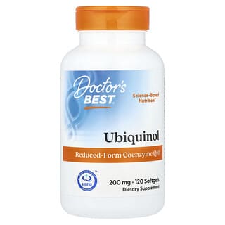 Doctor's Best, Ubiquinol com Kaneka, 200 mg, 120 Cápsulas Softgel