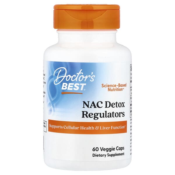 Doctor's Best NAC Detox Regulators, 60 Veggie Caps
