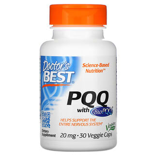 Doctor's Best, PQQ с BioPQQ, 20 мг, 30 вегетарианских капсул 