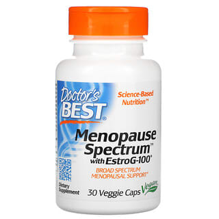 Doctor's Best, Espectro de la menopausia con EstroG-100, 30 cápsulas vegetales