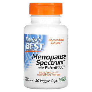 Doctor's Best, Espectro de la menopausia con EstroG-100, 30 cápsulas vegetales