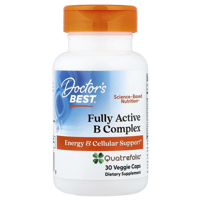 Doctor's Best Fully Active B Complex 60 Veggie Caps