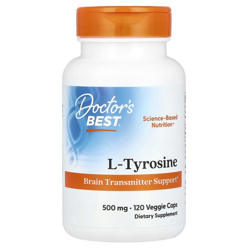 Gélules De L-Tyrosine 500 Mg - Pour La Concentration, L'énergie Et La Mémoire - 30/60/120 Comprimés