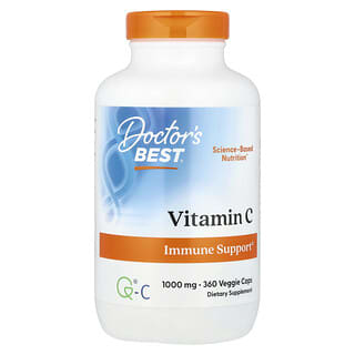 Doctor's Best, C Vitamini, 1.000 mg, 360 Sebze Kapsülü