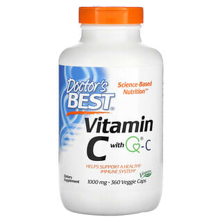 Doctor's Best, Vitamine C avec Q-C, 1000 mg, 360 capsules végétariennes