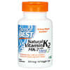 натуральный витамин K2 MK-7 с MenaQ7, 100 мкг, 60 вегетарианских капсул