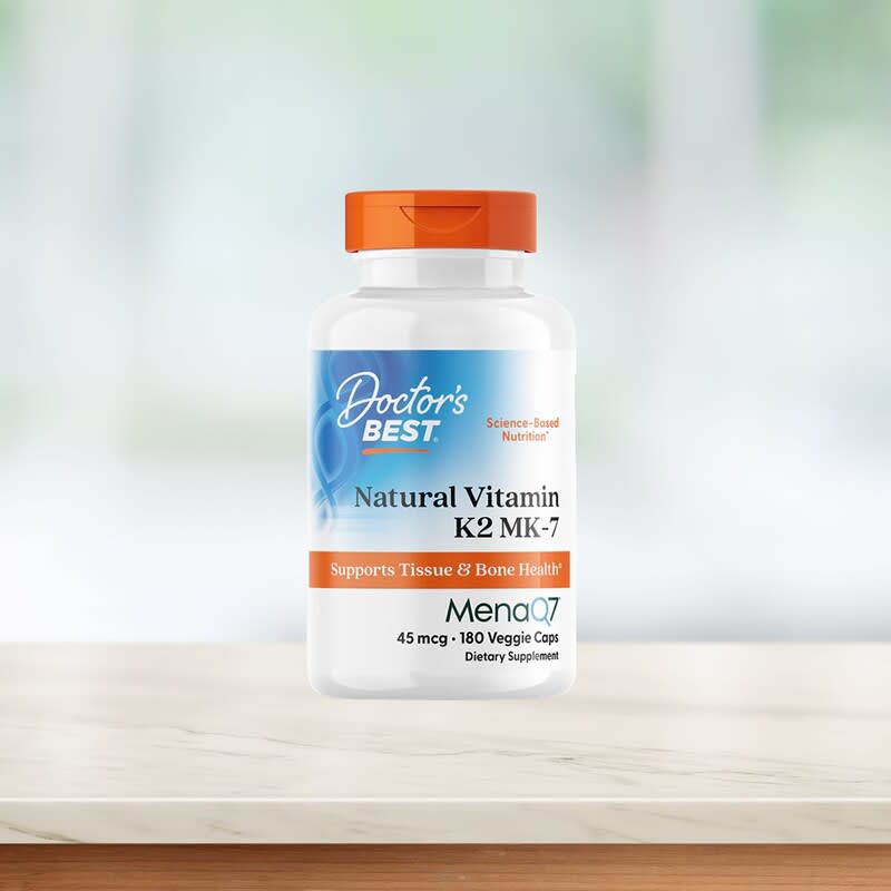 Natural Vitamin K2 MK-7 , 45 mcg, 180 Veggie Caps