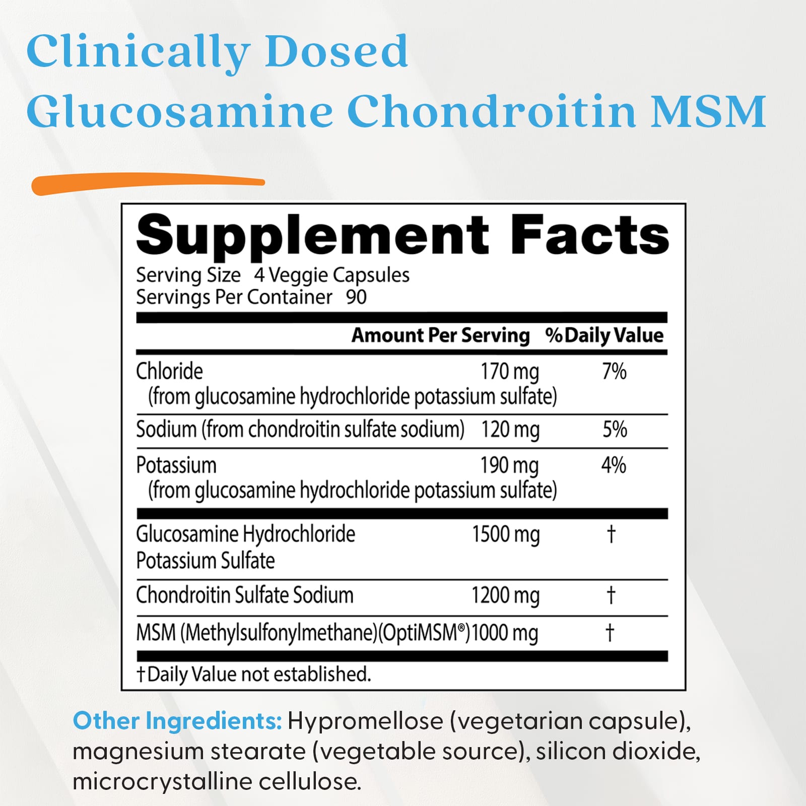 Doctor's Best, 葡萄糖胺軟骨素 MSM，360 粒素食膠囊