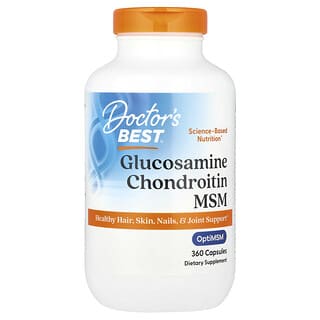 Doctor's Best, Glucosamine Chondroitin MSM , 360 Capsules