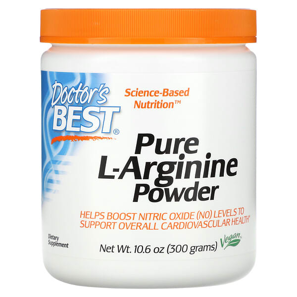 Doctor's Best, Pure L-Arginine Powder, 10.6 oz (300 g)
