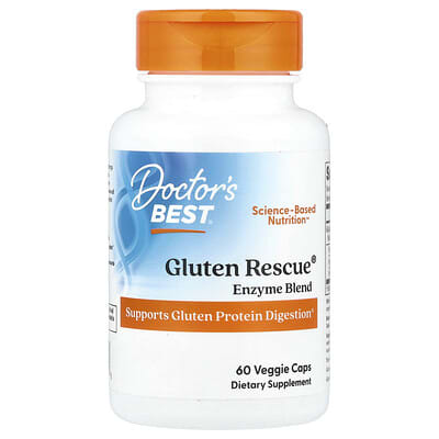 Doctor's Best, Gluten Rescue® Enzyme Blend, 60 Vegetarian Capsules