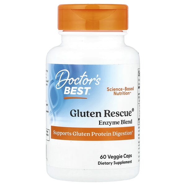 Doctor's Best Gluten Rescue® Enzyme Blend, 60 Veggie Caps