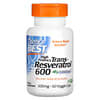 High Potency Trans-Resveratrol 600, 600 mg, 60 Veggie Caps
