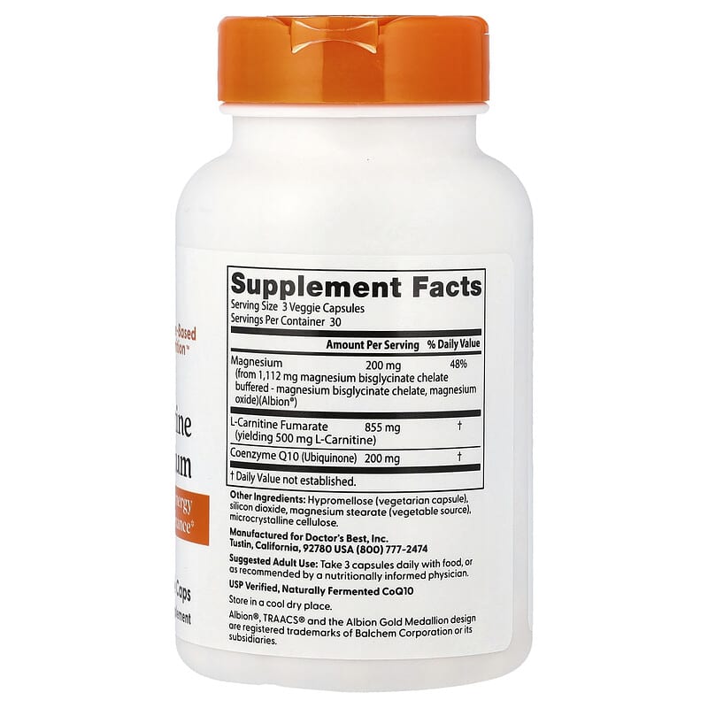 coq10 l carnitine d ribose and magnesium L-CARNITINE, COQ10 & D-RIBOSE main image 0