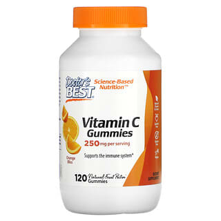 Doctor's Best, Vitamin C Gummies, Orange Bliss, 125 mg, 120 Gummies