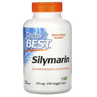 Doctor's Best, Silimarina, 150 mg, 240 cápsulas vegetales